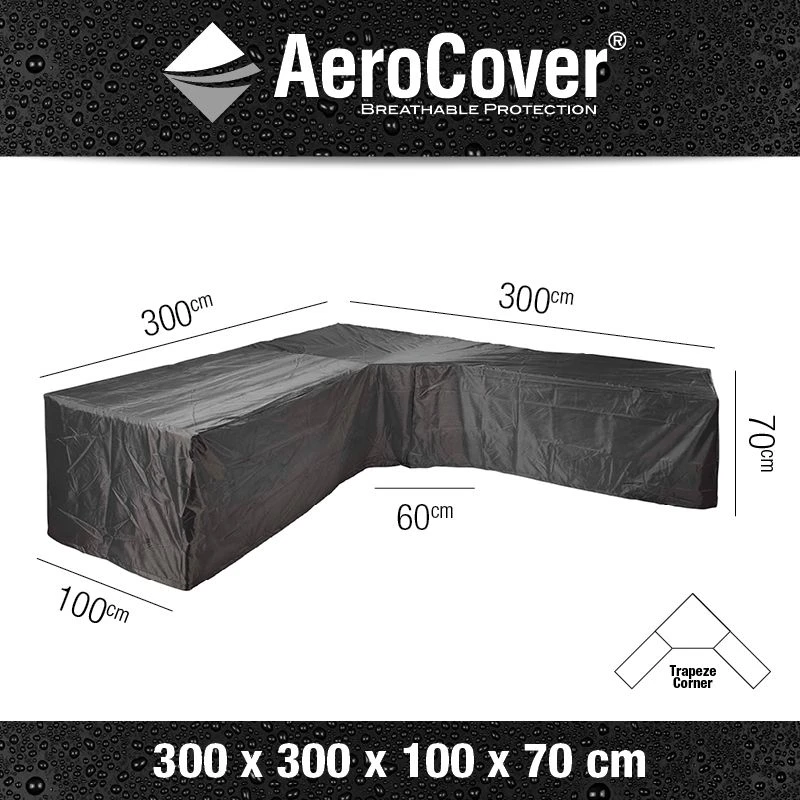 Aerocover Lounge Cover Trapeze 300x300x100 Cm - Image 2