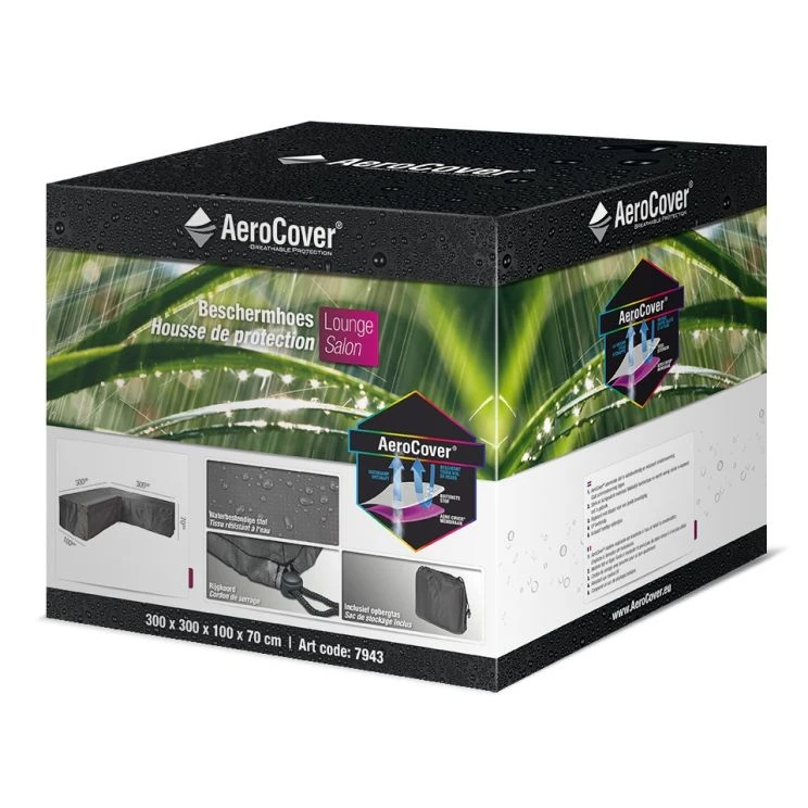 Aerocover Loungeset Hoes Hoek L-vorm 300x300x100x70 Cm