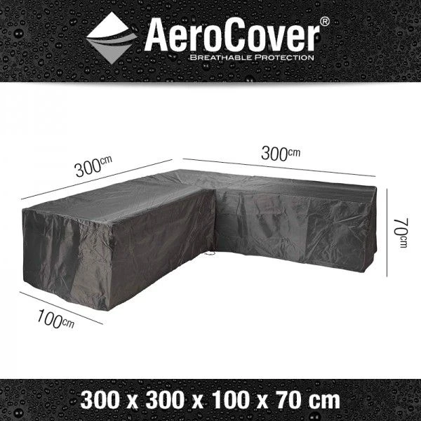 Aerocover Loungeset Hoes Hoek L-vorm 300x300x100x70 Cm - Image 2
