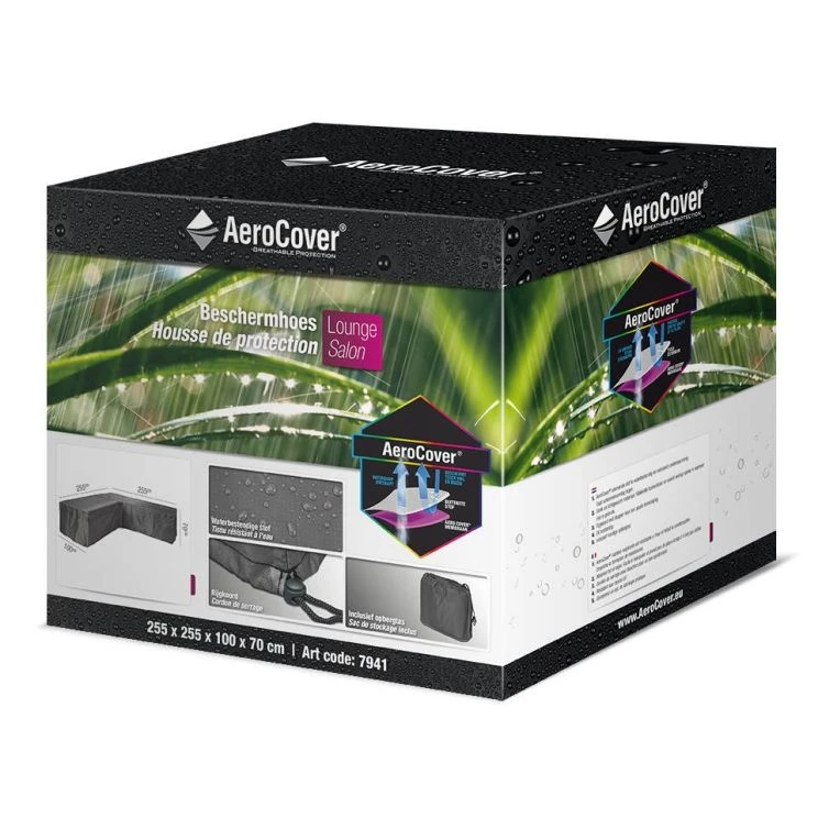 Aerocover Loungesethoes Hoek L-vorm 255x255x100x70 Cm