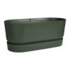 Elho Greenville Terrace Trough 60 Wheels Leaf Green
