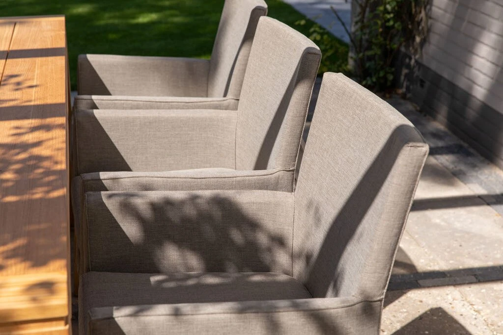 Exotan York Dining Armchair Taupe - Image 2