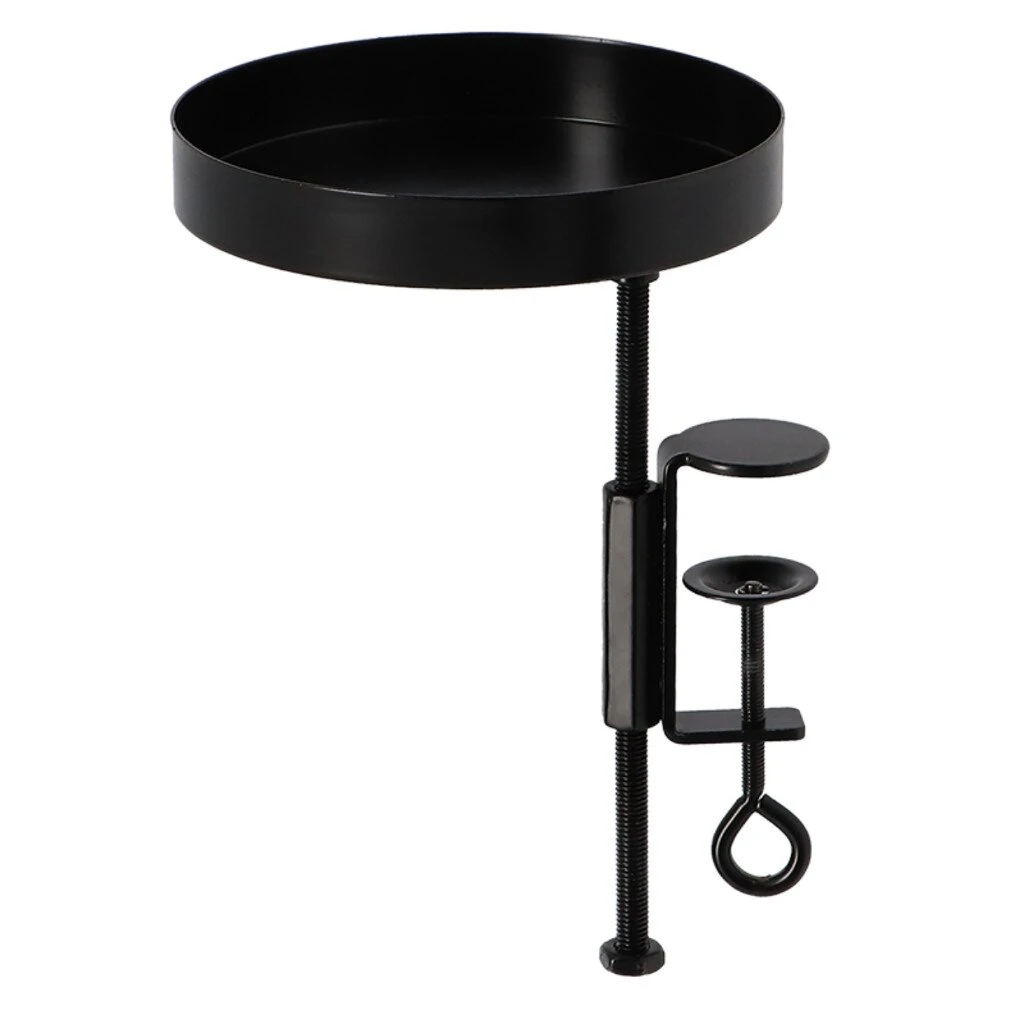 ESSCHERT DESIGN Vensterbankklem Met Plateau Zwart S